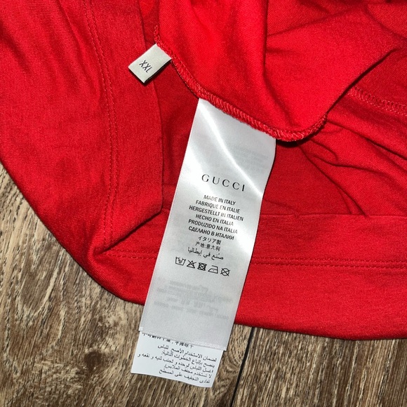 Gucci Interlocking G Web Print Distressed T-Shirt - Picture 5 of 10